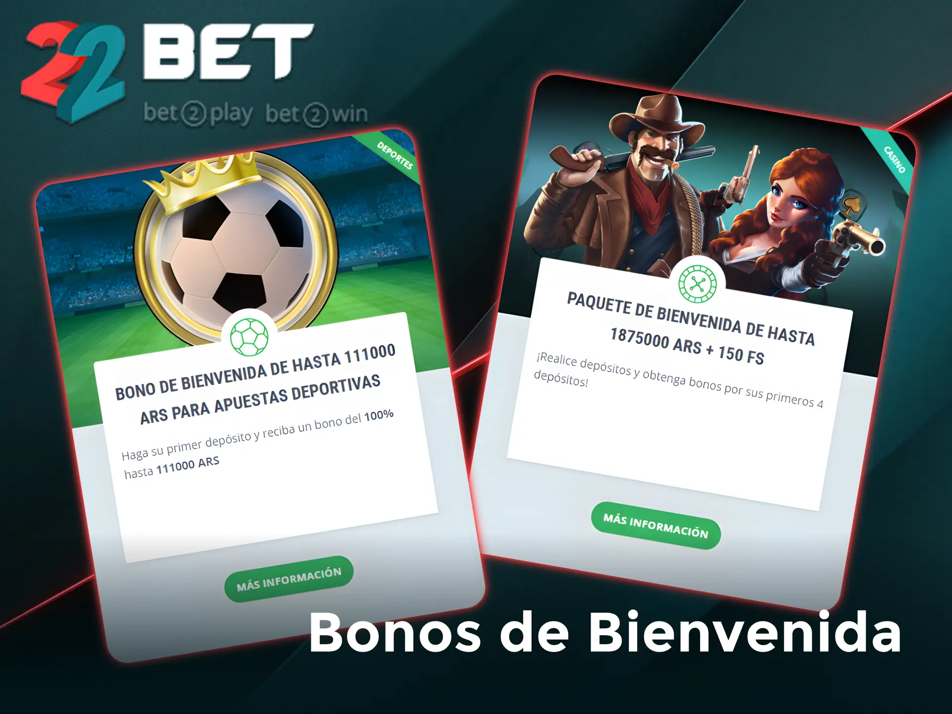 Crea tu cuenta personal en 22Bet completando el formulario de registro rápido.